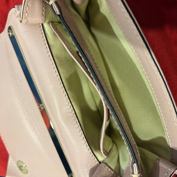 Valentino Pink Leather Bow Mini Flap Bag - Picture 12 of 15